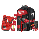 Set electrician Milwaukee M12 autofiletanta bormasina surubelnita cu acumulator