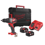 Masina de gaurit cu percutie cu 2 acumulatori Milwaukee M18 BLPD2-502X