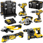Set 6 scule cu 3 acumulatori DeWalt DCK654P3T-QW