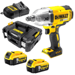 Mașină de înșurubat cu impact cu 2 acumulatori DeWalt DCF899P2