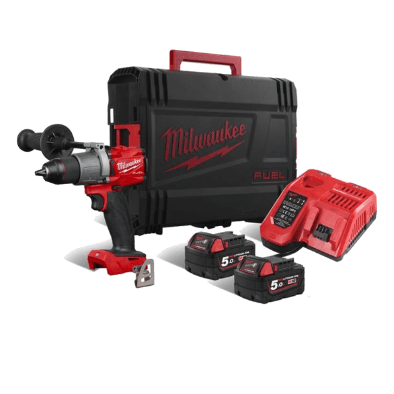 Masina de gaurit/infiletat cu 2 acumulatori Milwaukee M18 FDD2-502X Masina de gaurit/infiletat cu 2 acumulatori Milwaukee M18 FDD2-502X