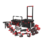 Set 9 scule cu acumulator Milwaukee M18 FPP9A-555T