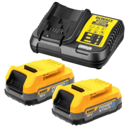 Set incarcator + 2 acumulatori 18V Dewalt DCB1102E2