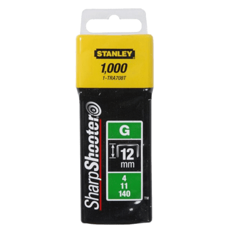Set 1000 capse din otel galvanizat 12mm Stanley 1-TRA708T