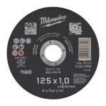 Disc abraziv taiere metal 125mm Milwaukee 10 buc