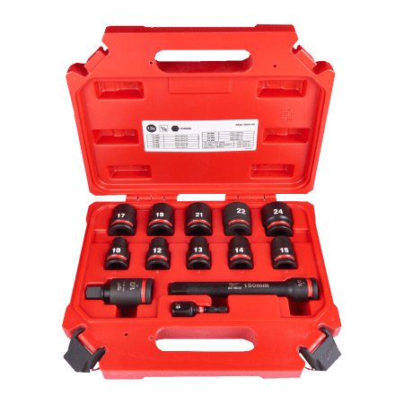 Set de 13 chei tubulare de impact 1/2 Milwaukee SHOCKWAVE