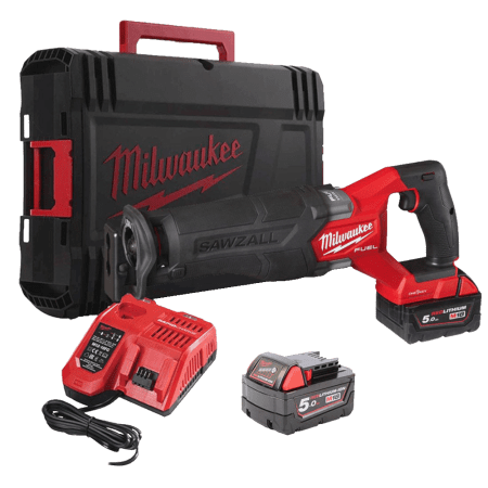 Fierastrau sabie cu 2 acumulatori Milwaukee M18 ONEFSZ-502X