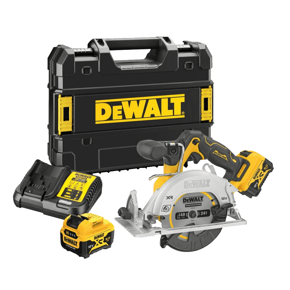 Fierastrau circular 12V cu 2 acumulatori 5Ah DeWalt DCS512P2 Fierastrau circular 12V cu 2 acumulatori 5Ah DeWalt DCS512P2