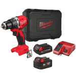 Masina de gaurit cu percutie cu 2 acumulatori 4Ah si 2Ah Milwaukee M18 BLPDRC-422C