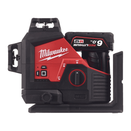 Nivela laser verde cu 3 linii cu 1 acumulator Milwaukee M123PL-601C
